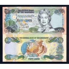 Багамские острова 1/2 доллара 2001 г.
