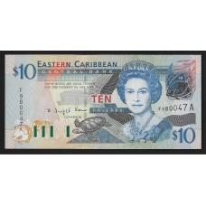  Восточные Карибы ( Антигуа) 10 долларов