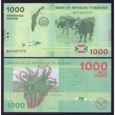 Бурунди 1000 франков 2015г.