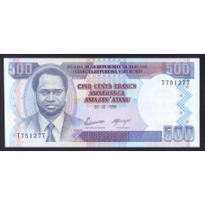 Бурунди 500 франков 1995г.