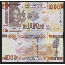 Гвинея 1000 франков 2017г.