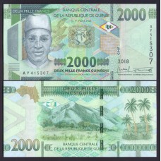 Гвинея 2000 франков 2018г.