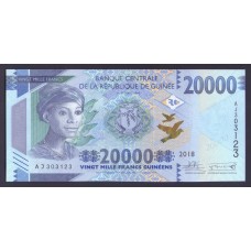 Гвинея 20000 франков 2018г.