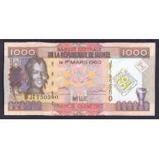 Гвинея 1000 франков 2010г.