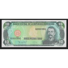  Доминиканская республика 10 песо 1998г.  Unc. Пресс.