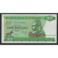Зимбабве 5 долларов 1983г.
