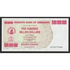 Зимбабве 500 мил. долларов 2008г.