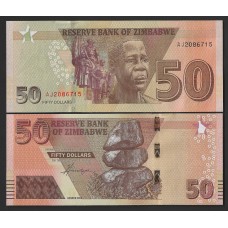 Зимбабве 50 долларов 2020г.