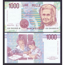 Италия 1000 лир 1990г.