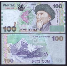 Киргизия 100 сом 2002г.