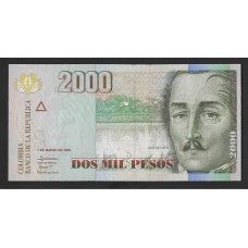 Колумбия  2000 песо 2005г.
