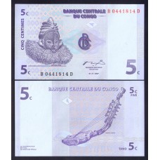 Конго 5 сантим 1997г.