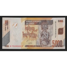 Конго 5000 франков 2020г.