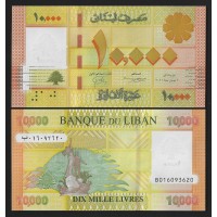 Ливан 10000 ливров 2021г.