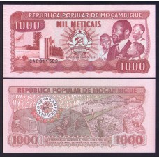 Мозамбик 1000 метикал 1989г.