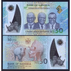 Намибия 30 долларов 2020г.