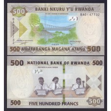 Руанда 500 франков 2019г.