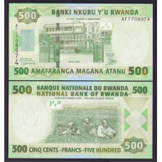 Руанда 500 франков 2008г.