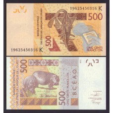 Сенегал 500 франков 2012г.