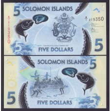 Соломоновы острова 5 долларов 2019г.