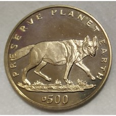 Босния и Герцеговина 500 динар 1994г.  Волк . 