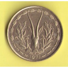 Западная Африка  25 франков 1971г.