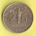 Западная Африка  25 франков 1971г.