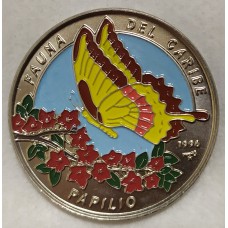 Куба  1 песо  1996г. ( бабочка ).