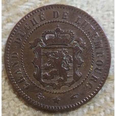 Люксембург  5 сантимов 1855г.
