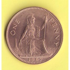 Великобритания 1 пенни 1967г.