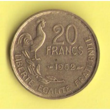 Франция 20 франков 1952г.