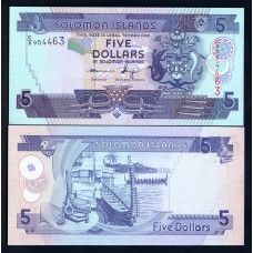 Соломоновы острова 5 долларов 2006г.